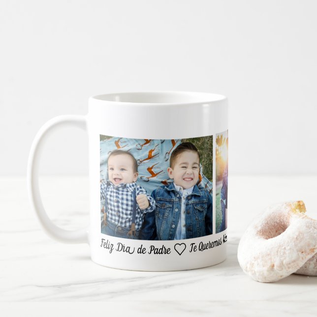 Caneca De Café Día de Padre de Feliz (Com Donut)