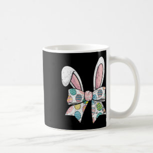 Caneca De Café Dia de Páscoa Coquette Laço Coelho Fofo Coelhas Me