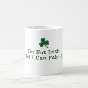 Caneca De Café Dia de Patrick, Falso texto engraçado irlandês