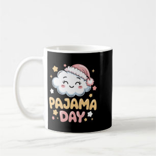 Caneca De Café Dia de Pijama Fofo Nuvem Arte Cartoon