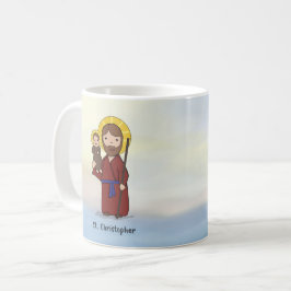 Caneca De Café Dia de São Cristóvão Santo