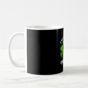Caneca De Café Dia de São Patrício De Bebendo De Gato Negro Para