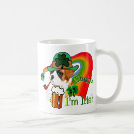 Caneca De Café Dia de São Patrício de Cachorro Boxer