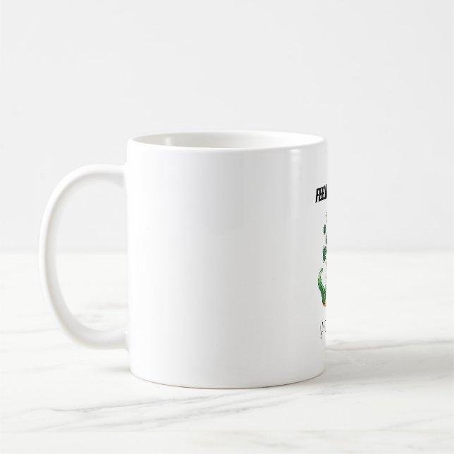 Caneca De Café Dia de São Patrício Divertido (Esquerda)