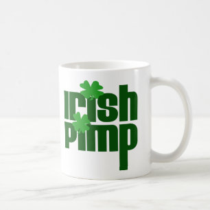 Caneca De Café Dia de São Patrício engraçado do Irish Pimp
