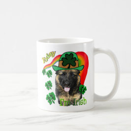 Caneca De Café Dia de São Patrício german shepherd