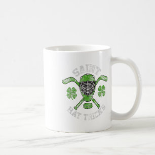 Caneca De Café Dia de São Patrício Hat Tricks Hockey Shamrock K