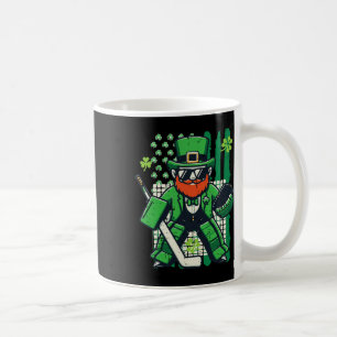 Caneca De Café Dia De São Patrício Hóquei No Gelo Bandeira Dos EU