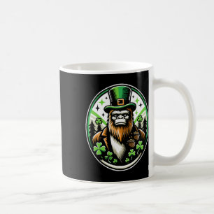 Caneca De Café Dia de São Patrício Pé Grande Leprechaun Sasquatch