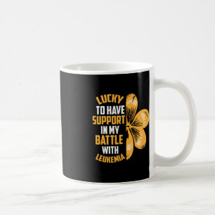 Caneca De Café Dia de São Patrício Quatro Folhas de Véu Levantam