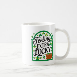 Caneca De Café Dia de São Patrício Shenanigan Irlandês Trevo Irla