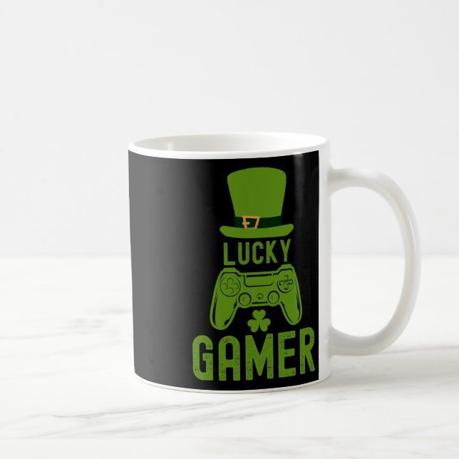 Caneca De Café Dia de São Patrício Tee Shamrock Rua Patrick Lucky (Direita)