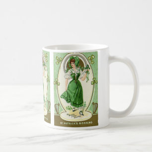 Caneca De Café Dia de São Patrício Vintage, Minha Linda Irlandesa