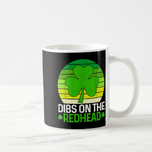 Caneca De Café Dia de São Patrício vintage trevo irlandês dibs no