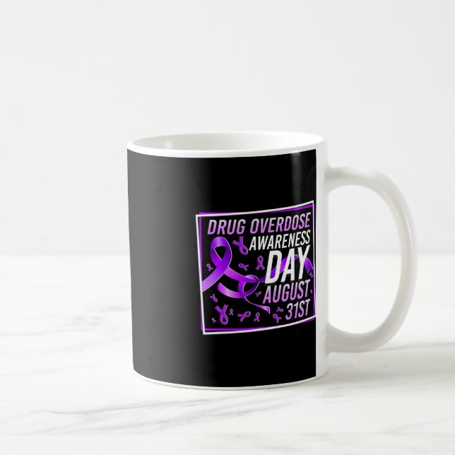 Caneca De Café Dia de Sensibilização para a Sobredosagem de Medic (Direita)