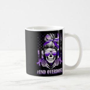 Caneca De Café Dia de Sensibilização para a Sobredosagem nos Esta