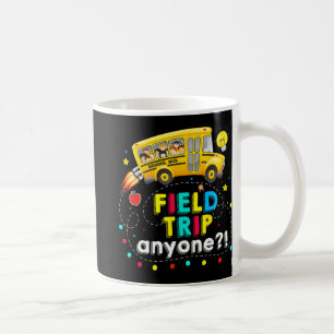 Caneca De Café Dia de Teste de Professores de Ônibus de Ensino Má