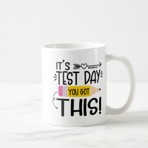 Caneca De Café Dia de Teste É Dia de Teste Você Tem Este Professo