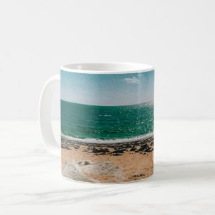 Caneca De Café Dia de verão na praia no Arquipélago Sueco