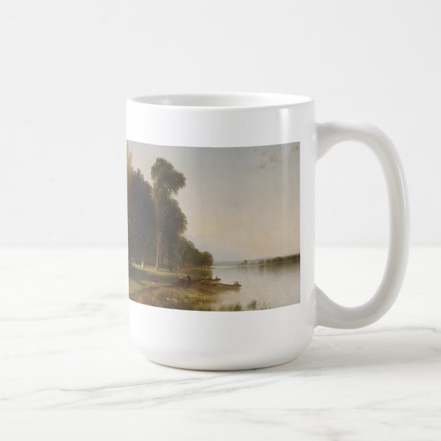 Caneca De Café Dia de verão no lago Conesus (Direita)