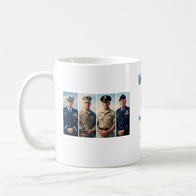 Caneca De Café Dia de Veterano Mug (Esquerda)