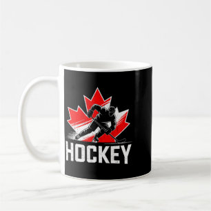 Caneca De Café Dia do Canadá Hóquei Patriótico Folha de Bordo Can