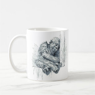Caneca De Café Dia do Descanso - Jovem Ape Gorilla