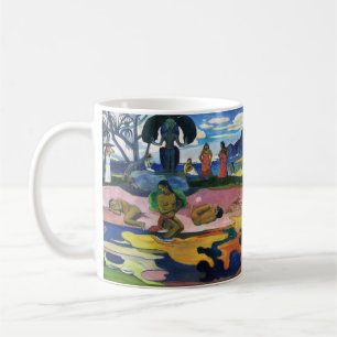 Caneca De Café Dia do Deus Mahana no atua de Gauguin Impressão de