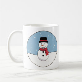 Caneca De Café Dia do Inverno de Snowy Snowman