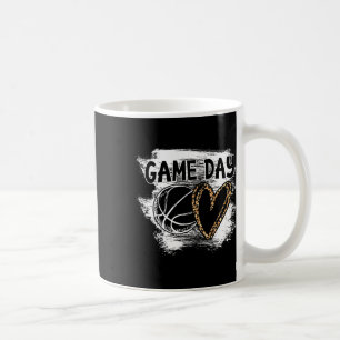 Caneca De Café Dia do Jogador de Bysketbyll Leopard Cheetah Byske