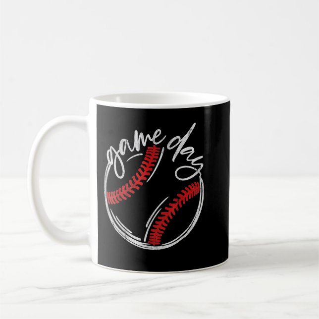 Caneca De Café Dia do Jogo Baseball Vida Softball com Beisebol (Esquerda)