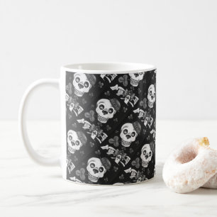 CANECA DE CAFÉ DIA DO LEPRECHAUN MORTO, RUA. PADDY'S DAY SKULL