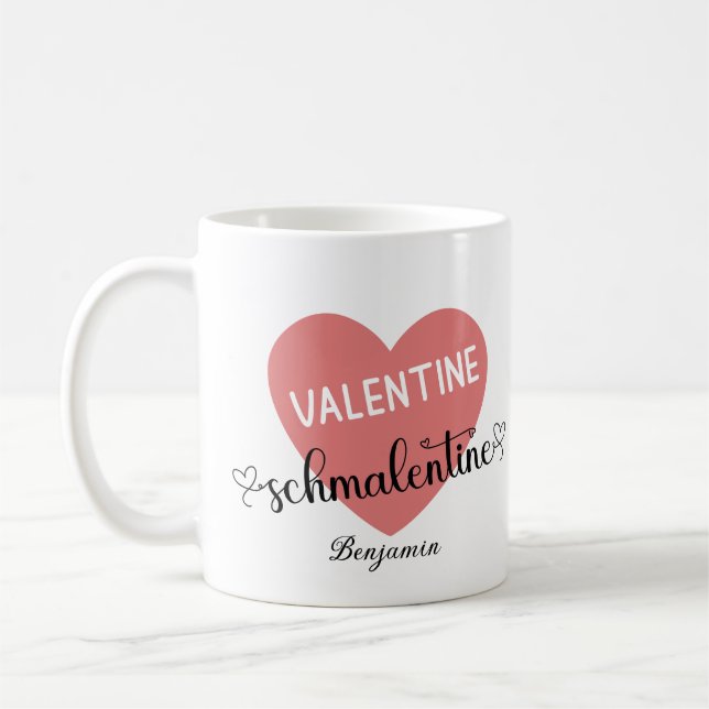 Caneca De Café Dia do namorados Schmalentine Anti-Valentine (Esquerda)