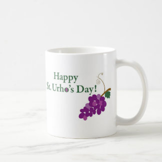 Caneca De Café Dia do St. Urho feliz! com uvas