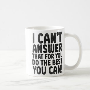 Caneca De Café Dia do Teste 2022 Não posso responder que para voc
