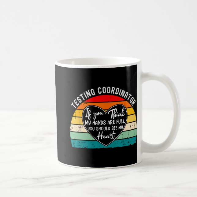 Caneca De Café Dia do Teste de Apreciação do Coordenador Final do (Direita)