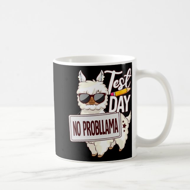 Caneca De Café Dia do Teste de Camisa Sem Prob Lama (Direita)