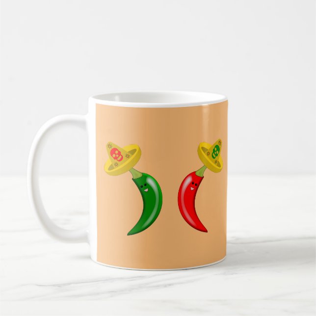 Caneca De Café Dia dos Mortos do Chile Mexicano (Esquerda)