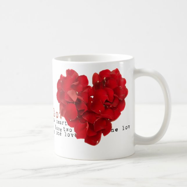 Caneca De Café Dia dos Namorados Coração (Direita)