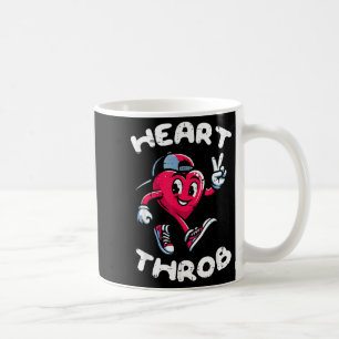 Caneca De Café Dia dos Namorados Coração Latejante Paz Retro Mara