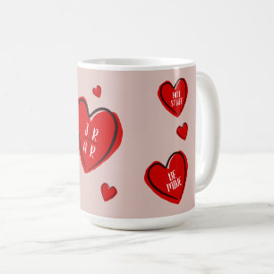 Caneca De Café Dia dos Namorados Corações Lindos Personalizado Ca