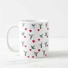 Caneca De Café Dia dos Namorados dos Beija-flores