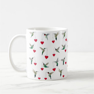 Caneca De Café Dia dos Namorados dos Beija-flores
