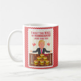 Caneca De Café Dia dos namorados engraçado da parede de Donald