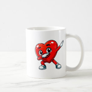 Caneca De Café Dia dos Namorados engraçado Dabbing Coração Amante
