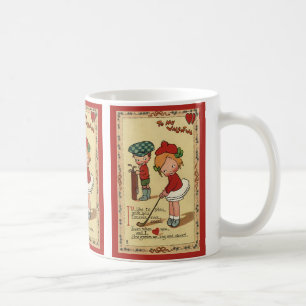 Caneca De Café Dia dos Namorados Fofo Vintage, Crianças Esportes 
