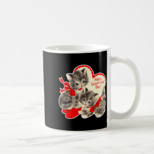 Caneca De Café Dia dos Namorados Gato Gatinho Retro Val