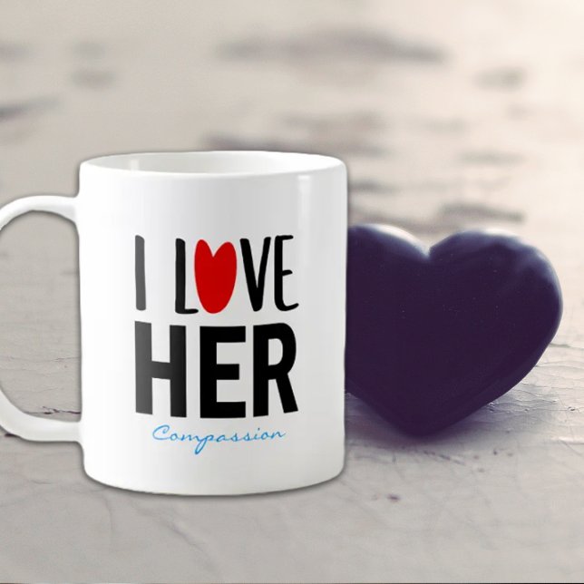 Caneca De Café Dia dos Namorados personalizado  (Criador carregado)