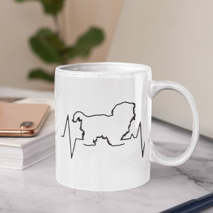 Caneca De Café Dia dos Namorados Shih tzu Coração Cachorro Amante
