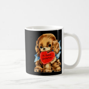 Caneca De Café Dia dos Namorados Vintage Retro Cachorro Dia dos N